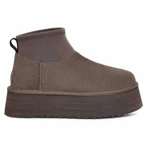 NEW UGG women's classic mini dipper shoes in gray